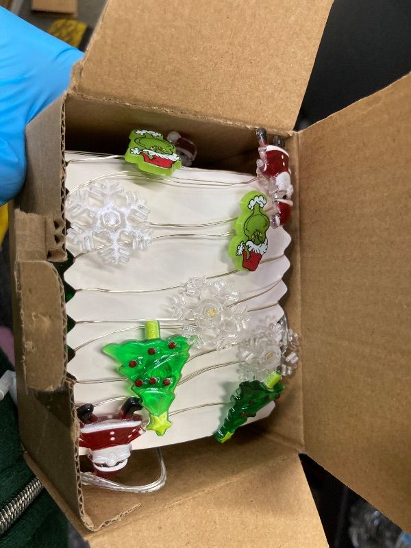 Photo 1 of [Timer] Christmas Lights Decorations, 10 Ft 30 LED Battery Operated Christmas Tree Santa Claus Snowflake String Lights Mini Xmas Holiday Fairy Lights for Indoor Home Party Wreath Garden Decor