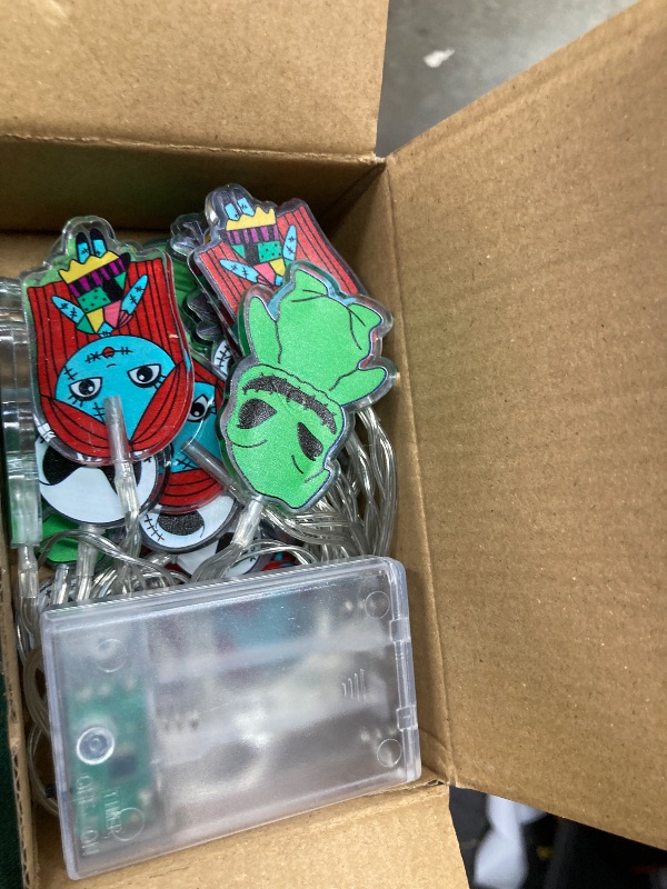 Photo 1 of 10Ft 20 LED Battery Operated Christmas Lights with Timer for Night Before Christmas Decorations Outdoor Christmas Halloween Lights for Home Holiday Theme Party