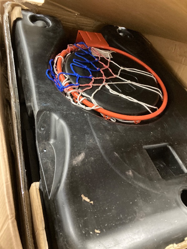 Photo 1 of *****large tears*****Yohood Basketball Hoop Outdoor 10ft Adjustable, Portable Basketball Hoop Goal System for Kids Youth and Adults in Backyard/Driveway/Indoor, 44 Inch Shatterproof Backboard and Larger Base
