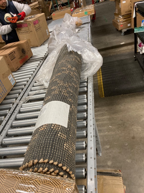 Photo 1 of Loloi Chris Loves Julia Judy Collection JUD-05 Natural/Graphite 8'-6" x 11'-6" Area Rug