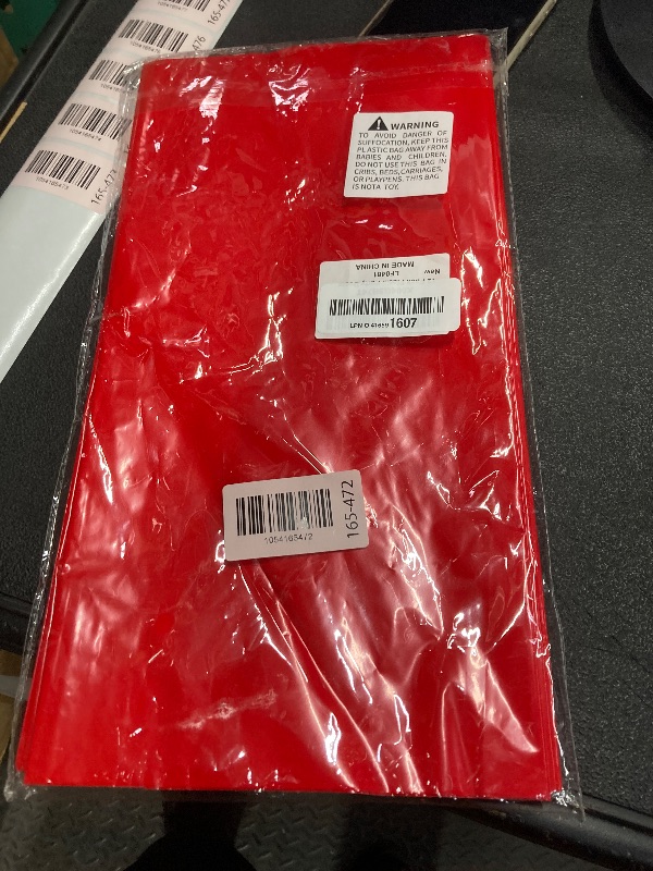 Photo 1 of 12 Pack Plastic Table Runner 14 X 108inch Red Christmas Long Wedding Table Runners Disposable Red Table Runner for Dinner Table Decorations for Wedding Graduation Birthday Party Decor