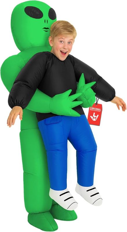 Photo 1 of *****PHOTO SIMILAR*****POTOTA Inflatable Alien Costume for Teens, Halloween Alien Abduction Blow Up Costume, Funny Easter Role Play