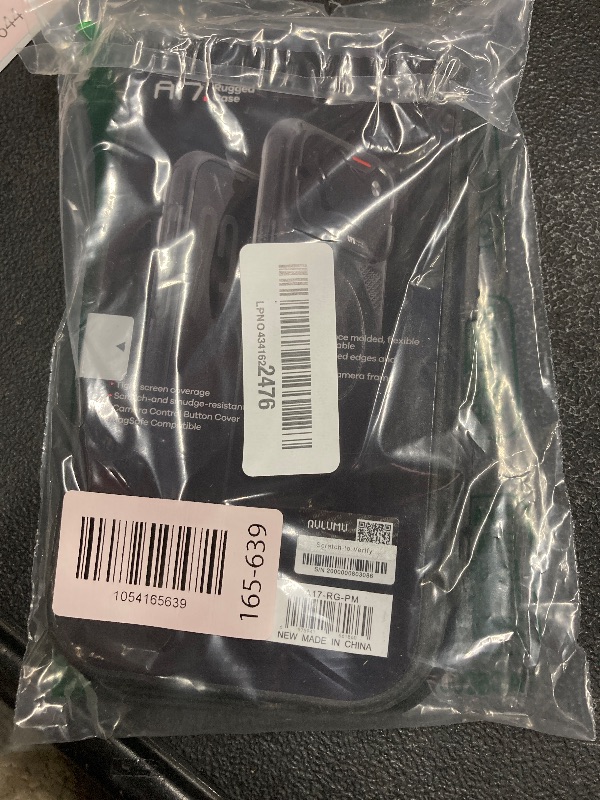 Photo 1 of Aulumu A17 Rugged Case for iPhone 17 Pro Max | MagSafe Compatible | Integrated Drop Protection | Touch-Sensitive Buttons | Military-Grade Outdoor Design Black