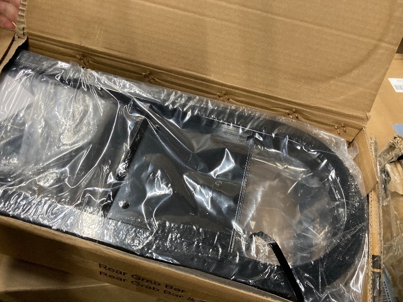 Photo 1 of 10L0L Golf Cart Rear Seat Safety Grab Bar & Trailer Hitch with Receiver Universal Fits Yamaha,Club Car, EZGO,Street Legal Heavy Duty Grab Bar w/Triangle Safety Sign