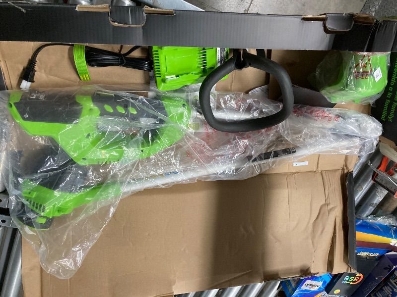 Photo 1 of **MISSING BATTERY***Greenworks 40V 12" String Trimmer with 2.0 Ah Battery & Charger 2101602
