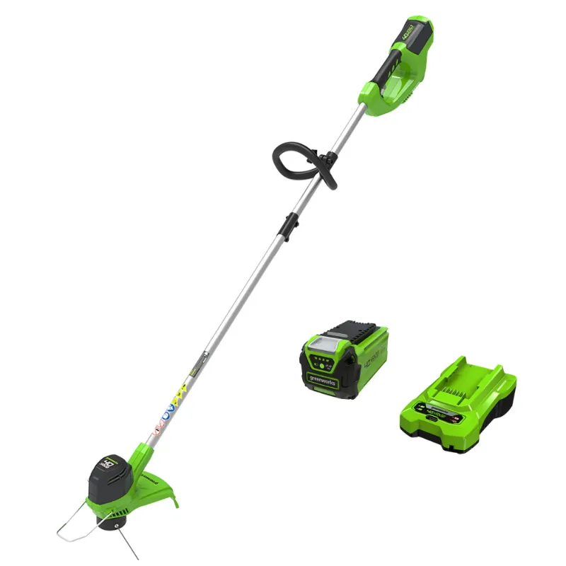 Photo 1 of **MISSING BATTERY***Greenworks 40V 12" String Trimmer with 2.0 Ah Battery & Charger 2101602