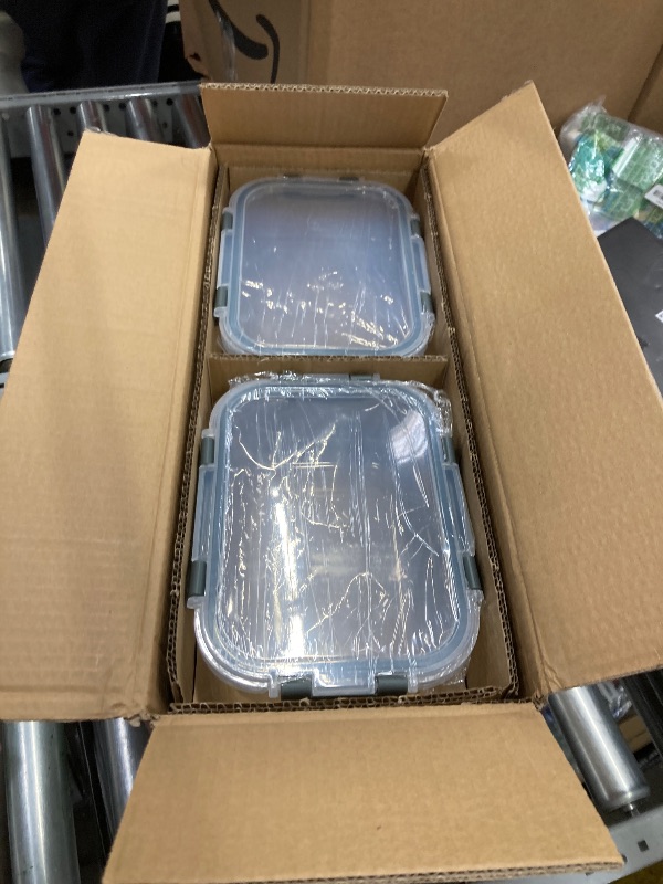 Photo 1 of [8-Pack,30 oz]Glass Meal Prep Containers,Glass Food Storage Containers,Airtight lunch Containers with Lids, Microwave, Oven, Freezer and Dishwasher