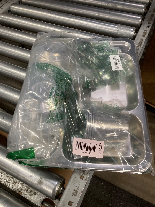 Photo 1 of **MISSING ONE FORK***Potchen 20 Pcs 304 Stainless Steel Plates and Bowls Sets with Cups, Spoons, Forks, Compartment Trays Unbreakable Divided Plates Reusable Tableware for Home, Camping, Travel, Restaurant(6 Compartment)