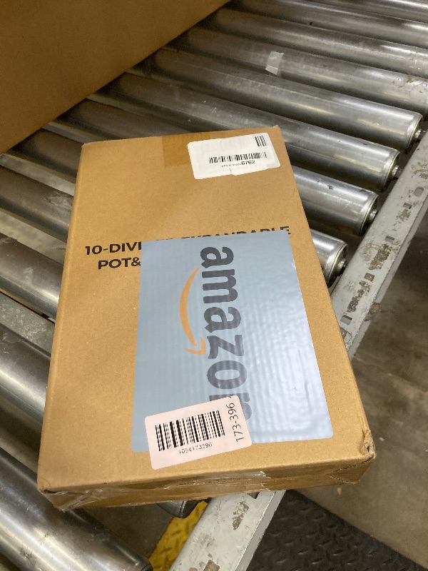 Photo 1 of MUDEELA Pots and Pans Organizer Rack for under Cabinet, Expandable 11.81''-22.85'' Pot Lid Kitchen Cabinet Organizer Holder with 10 Adjustable Compartment Cutting Board Organizer for Pan Lid, Bakeware