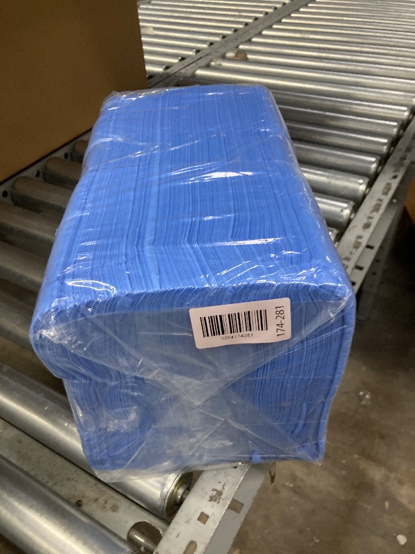 Photo 1 of 100 Pcs/Pack Disposable Bed Sheets, 31" x 71" Non Woven Massage Table Sheets Covers for Spa, Beauty Salon, Tattoos, Hotels, Travel (Blue)