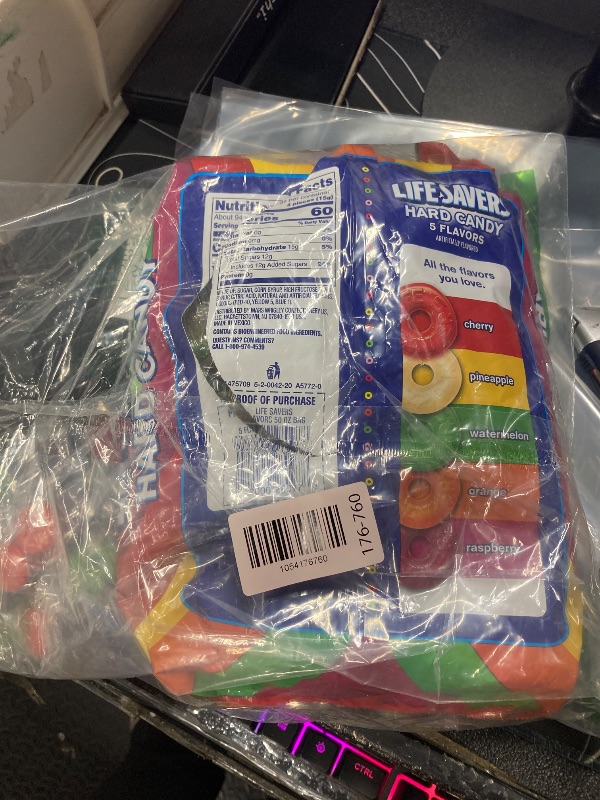 Photo 1 of ******EXP. 02/27******LIFE SAVERS Hard Candy Bag 5 Flavors, Hard Candy Individually Wrapped for Goodie Bags, Road Trips, Treats, Offices, Celebrations, 50-Ounce Party Size