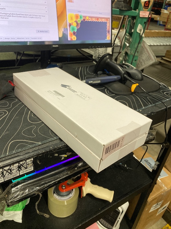 Photo 1 of ***** 2 PIECE*****Supervitae 50 Pcs Fall Thanksgiving Bulletin Board Decorations with 3D Paper Fans Tissue Paper Flowers DIY Classroom Bulletin Board Borders Autumn Pumpkin Cutouts for Thanksgiving Harvest Wall Decor