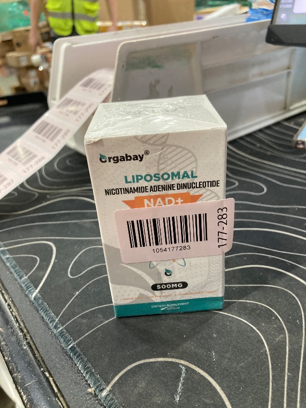Photo 1 of
*****exp 05/2028*****Orgabay Liposomal NAD+ Supplement 500 mg, High Absorption, Boost NAD+ with TMG 250 mg, Actual NAD Plus More Efficient Than Nicotinamide Riboside, Support Cellular Energy, Healthy Aging | 60 Softgels