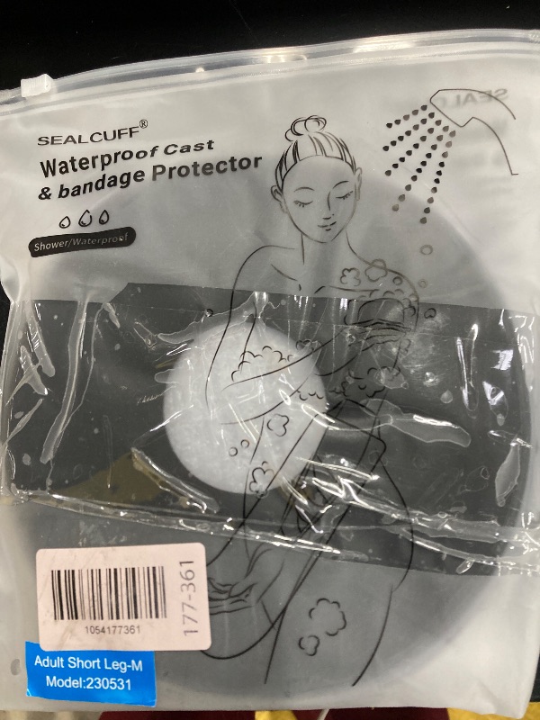 Photo 1 of ++2 pack++SEALCUFF Cast Covers for Shower Leg Adult, Waterproof Cast Protector Cover for Broken Leg Ankle Foot, Reusable Cast Bag for Showering, Non Slip Transparent Protectors for Bandage Wounds Burns