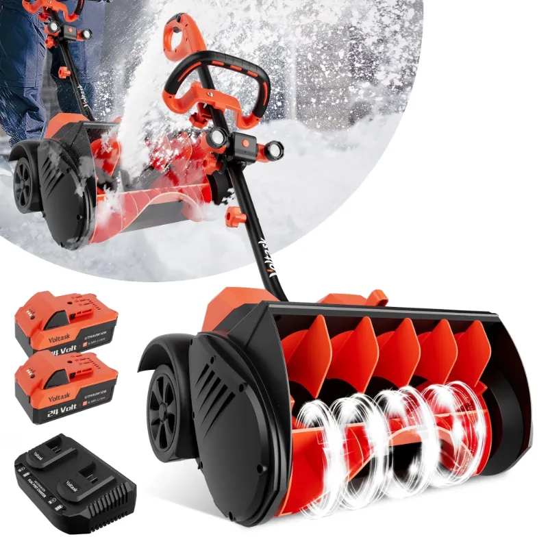 Photo 1 of ***(MISSING PARTS -SELLING AS IS )*** VOLTASK 48V 16-inch Cordless Snow Shovel with Wheels,Electric Snow Blower with LED Lights, 2 Batteries & Dual Quick Charger Included for Driveway   ***SOME SCUFFS/SCRATCHES, NOT N BOX/NO PACKAGING***
