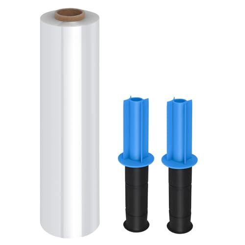 Photo 1 of **BOTH HANDLES BROKE OFF***FugaCity Stretch Wrap Film-15 Inch 1000 Ft 60 Gauge Shrink Wrap for Pallet Wrapping Industrial Strength 1 Roll Pallet Wrap with Handles Moving Suppl