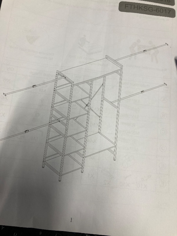 Photo 1 of Closet System Organizer white