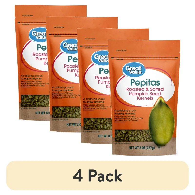 Photo 1 of (4 pack) Great Value Pepitas, 8 oz