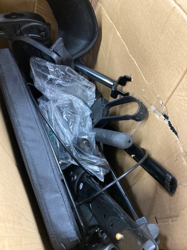 View 4 of ***PARTS ONLY - SELLING AS IS)*** Heavy Duty Rollator Walker for Seniors with Seat, Foldable 2 in 1 Rolling Walkers Wheelchair Combo for Adult, All Terrain Wheels, Adjustable Transport Chair with Brake, 450 lb. Weight Capacity, Grey ***(SOME SCUFFS/SCRA