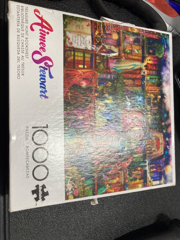 Photo 1 of ***BOX IS GLUED SHUT***Buffalo Games - Aimee Stewart - Treasure Hunt Bookshelf - 1000 Piece Jigsaw Puzzle for Adults -Challenging Puzzle Perfect for Game Nights - Finished Size is 26.75 x 19.75***BOX IS GLUED SHUT***