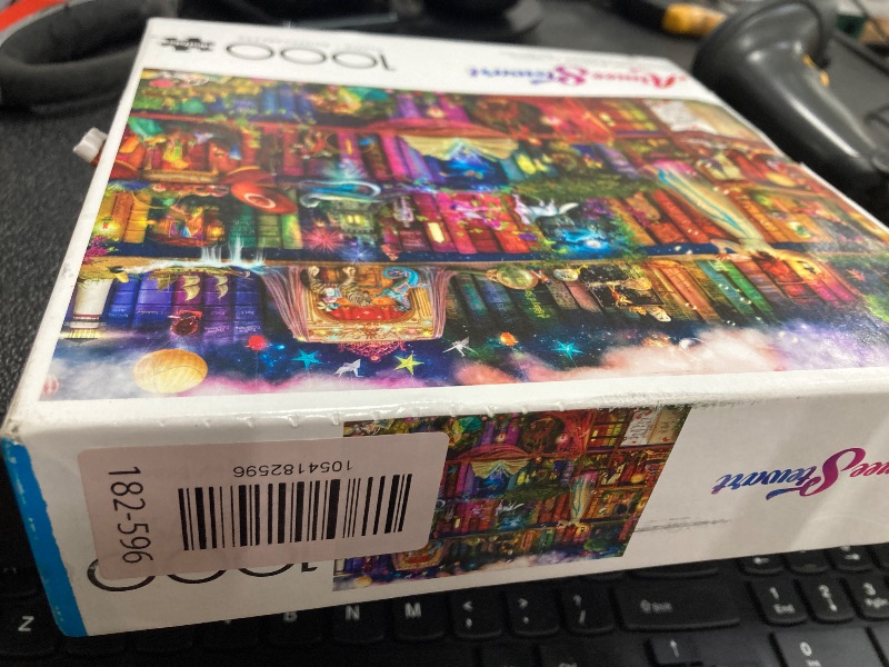 Photo 1 of ***BOX IS GLUED SHUT***Buffalo Games - Aimee Stewart - Treasure Hunt Bookshelf - 1000 Piece Jigsaw Puzzle for Adults -Challenging Puzzle Perfect for Game Nights - Finished Size is 26.75 x 19.75***BOX IS GLUED SHUT***