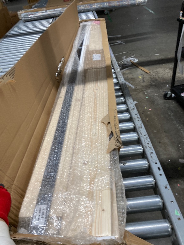 Photo 1 of **THIS ITEM IS USED, IT IS UNKNOWN IF ANY PARTS ARE MISSING, AND IT IS UNKNOWN IF IT WORKS 100%.***ROYMELO 36x84 inch Sliding Barn Wood Door Slab with 6.6ft Hardware Kit, Requires Simple DIY Assembly