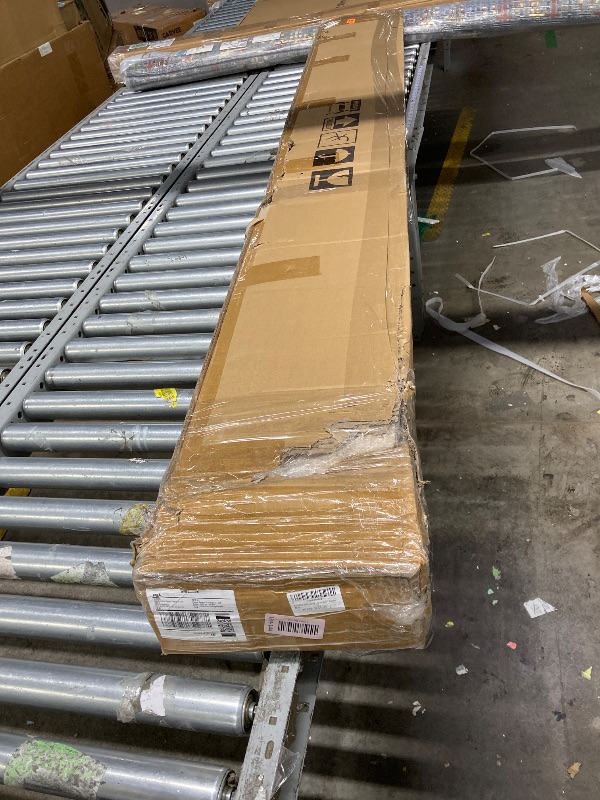 Photo 1 of **THIS ITEM IS USED, IT IS UNKNOWN IF ANY PARTS ARE MISSING, AND IT IS UNKNOWN IF IT WORKS 100%.***ROYMELO 36x84 inch Sliding Barn Wood Door Slab with 6.6ft Hardware Kit, Requires Simple DIY Assembly