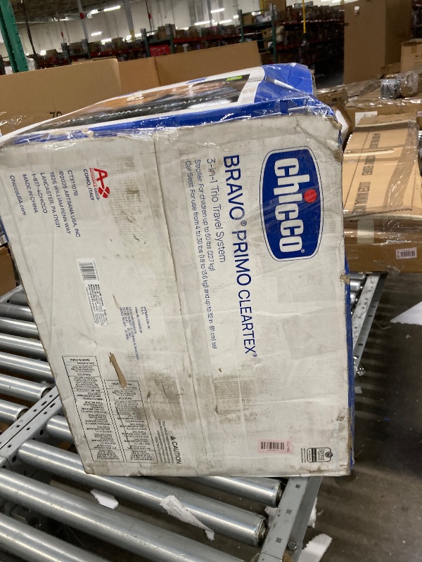 Photo 1 of **MISSING PARTS/NO CAR SEAT/NOT IN ORGINAL BOX****Chicco Corso Primo ClearTex Travel System, Includes Corso Primo ClearTex Stroller and KeyFit 35 Zip ClearTex Infant Car Seat, Stroller and Car Seat Combo, Infant Travel System | Aspen/Black