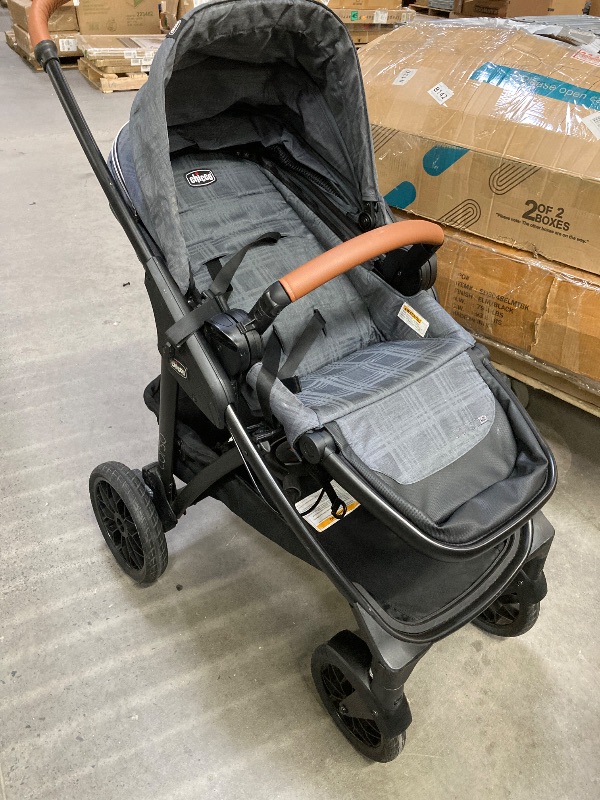 Photo 1 of **MISSING PARTS/NO CAR SEAT/NOT IN ORGINAL BOX****Chicco Corso Primo ClearTex Travel System, Includes Corso Primo ClearTex Stroller and KeyFit 35 Zip ClearTex Infant Car Seat, Stroller and Car Seat Combo, Infant Travel System | Aspen/Black