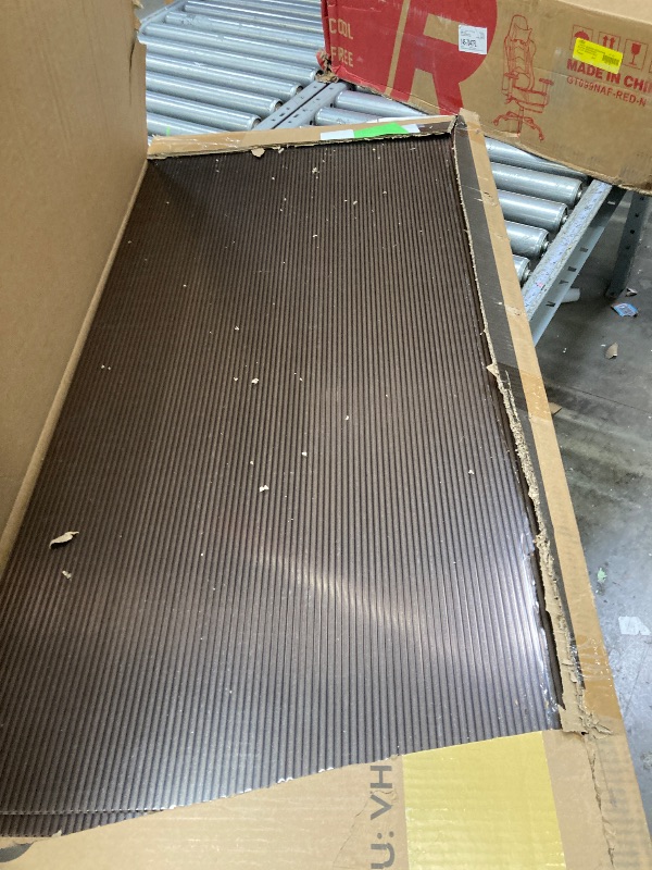 Photo 1 of )SPECSTAR Polycarbonate Window Door Awning Canopy Brown with Black Bracket 40 Inch x 40 Inch