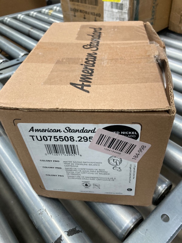 Photo 1 of ***ALL PARTS INCLUDED ARE IN THE PARTS PICTURES. IF YOU DO NOT SEE THE PART, IT IS NOT IN THE BOX***American Standard TU075508.295 Colony Pro Tub and Shower Trim Kit with Cartridge, 1.75 GPM, Brushed Nickel***ALL PARTS INCLUDED ARE IN THE PARTS PICTURES.