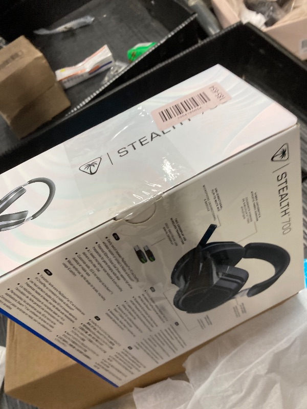 Photo 3 of Turtle Beach Stealth 700 Gen 3 Wireless Multiplatform Amplified Gaming Headset for PS5, PS4, PC, Mobile – 60mm Drivers, AI Noise-Cancelling Mic, Bluetooth, 80-Hr Battery, Dual Transmitters – Black