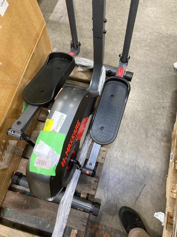 Photo 1 of **PARTS ONLY/DAMAGED SCREEN***MaxKare Silent Magnetic Elliptical Machine with 14 Resistance Levels for Home, Indoor Stationary Exercise Machine for Office, 15.5IN Pedals, 286lbs