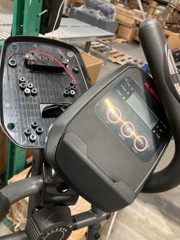 Photo 1 of **PARTS ONLY/DAMAGED SCREEN***MaxKare Silent Magnetic Elliptical Machine with 14 Resistance Levels for Home, Indoor Stationary Exercise Machine for Office, 15.5IN Pedals, 286lbs