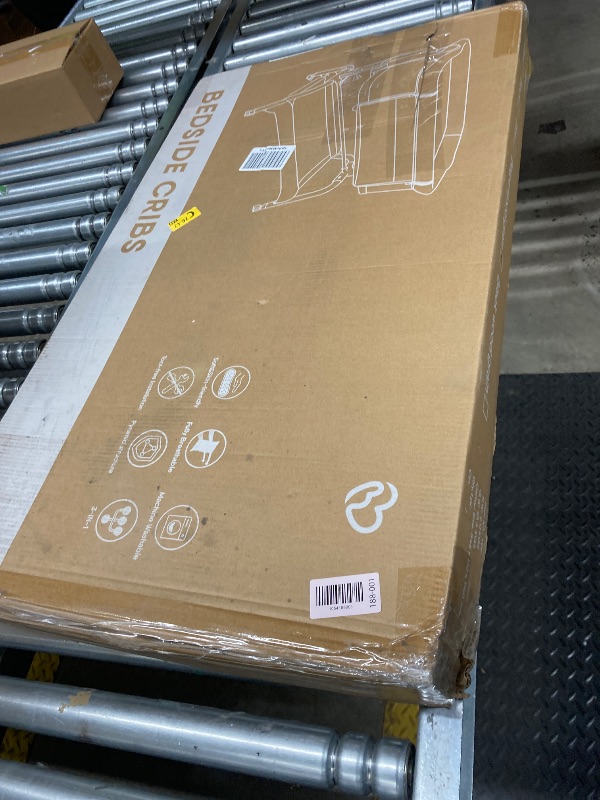 Photo 1 of Baby Bassinet Bedside Crib, 3-in-1 Baby Bassinet Bedside Sleeper with Mattress and Soft, Breathable Sheet, Full-Mesh Sides, 6-Height Adjustable, Stable and Secure Crib for Newborns