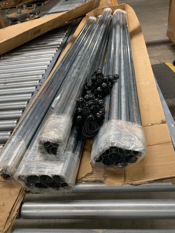 Photo 1 of ***TARP & INSTRUCTIONS ARE MISSING **THE PIECES YOU SEE ARE THE ONLY PIECES INCLUDED***Aprilsoul Outdoor 13x20 FT Carport, Duty Canopy Storage Shed with Mesh Windows and Galvanized Steel Tube, All-Season Tarp, Wide Range of Appliaction for Car, Boat and R