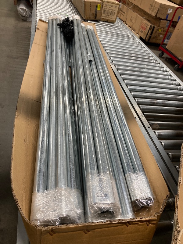 Photo 1 of ***TARP & INSTRUCTIONS ARE MISSING **THE PIECES YOU SEE ARE THE ONLY PIECES INCLUDED***Aprilsoul Outdoor 13x20 FT Carport, Duty Canopy Storage Shed with Mesh Windows and Galvanized Steel Tube, All-Season Tarp, Wide Range of Appliaction for Car, Boat and R