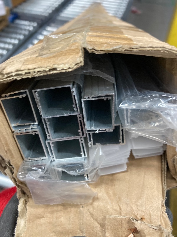 Photo 1 of hunhun 20-Pack 6.6ft/ 2Meter Plus-Size U Shape LED Aluminum Channel System with Milky Cover, End Caps and Mounting Clips, Aluminum Profile, Special for Philips Hue