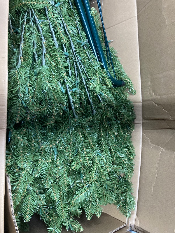 Photo 1 of ***BOTTOM HALF OF TREE ONLY**BOX 1 OF 2***National Tree Company 12 ft Pre-Lit Dunhill Fir Artificial Christmas Tree, 1,500 Clear Lights, 7,794 Tips, Includes Stand, Green***BOTTOM HALF OF TREE ONLY**BOX 1 OF 2***