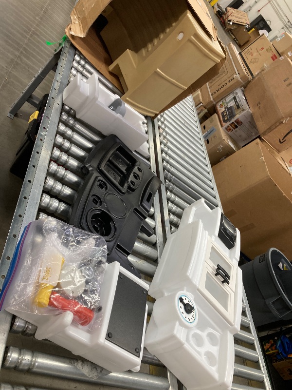 Photo 1 of ***ACESSORIES ARE MISSING***Step2 Great Gourmet Kids Kitchen Playset, Indoor/Outdoor Kitchenette, Interactive Play with Lights and Sounds, Made of Durable Plastic, Includes 33 Piece Toy Accessories, Toddlers 3+ Years Old, Tan***ACESSORIES ARE MISSING***