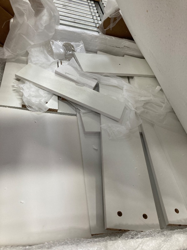 View 3 of ***MISSING PARTS***Yanosaku Vanity Desk & Power Outl, Makeup Vanity with Mirror and 12 LED Lights, Makeup Table with 11 Drawers, Vanity Table with Chair,Set 3 Lighting Modes Brightness Adjustable-(White)***MISSING PARTS***