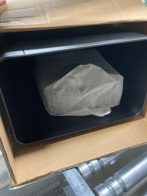 Photo 1 of 13 Gallon/50 L Kitchen Trash Can with Touch-Free & Motion Sensor Lid, Plastic Cute Automatic Trash Can for Bathroom & Bedroom