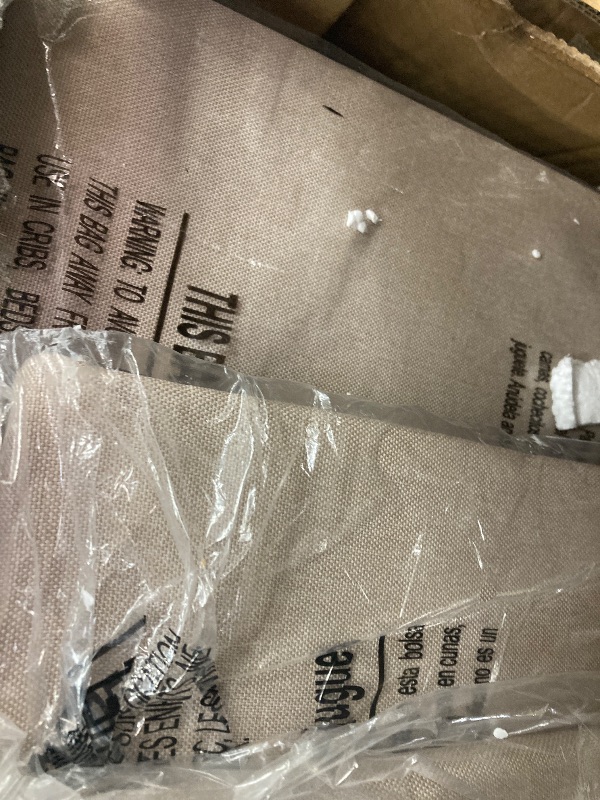 Photo 1 of ***MISSING INSTRUCTION GUIDE & HARDWARE*** VECELO Queen Size Bed Frame, Adjustable Tufted Button Headboard, Upholstered Platform with Wood Slats Support, Built-in USB and Type C Ports, Beige  ***(BOX RIPPED/TORN)***