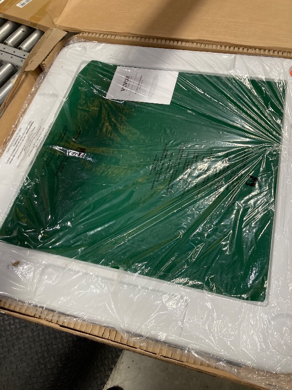 Photo 1 of **MISSING GREEN TABLE COVER***VEVOR Mahjong Table, 4 Player Folding Domino Table with Wear-Resistant Green Tabletop, Portable Square Card Table with 4 Cup Holders & 4 Chip Trays for Mahjong Poker Puzzles, 35.4 x 35.4-inch