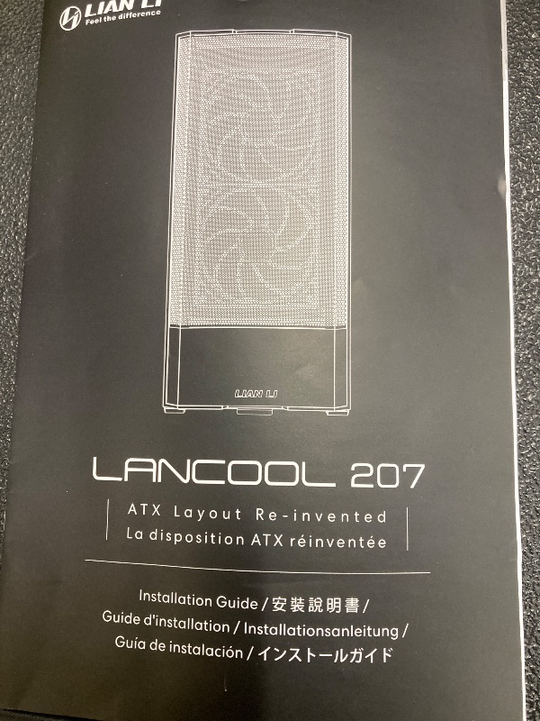 Photo 1 of ***PLUG MISSING***LIAN LI LANCOOL 207 Compact ATX RGB Gaming Computer Case, Airflow Optimized Mesh Panels Tower Chassis w/ 2x140mm ARGB,2x120mm PWM Fans Pre-Installed, USB Type-C Port, Tempered Glass Side Panel (Black)***PLUG MISSING***