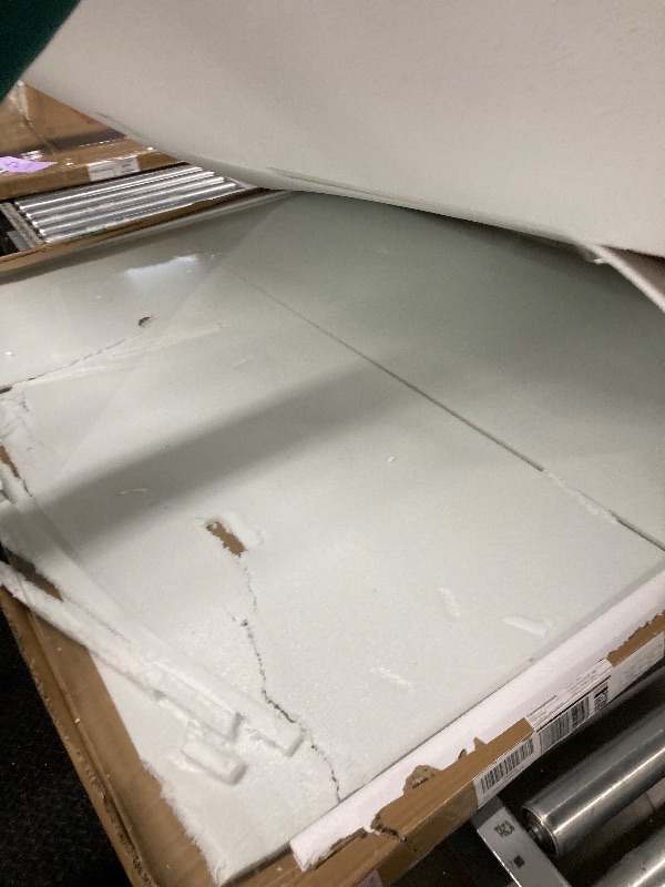 Photo 1 of [Tempered Glass] 55“ x 46” Beveled Edge Glass Chair Mat with Polished Edge Clear Office Chair Mat, Glides Smoothly, Suitable for Carpet or Hardwood Floors