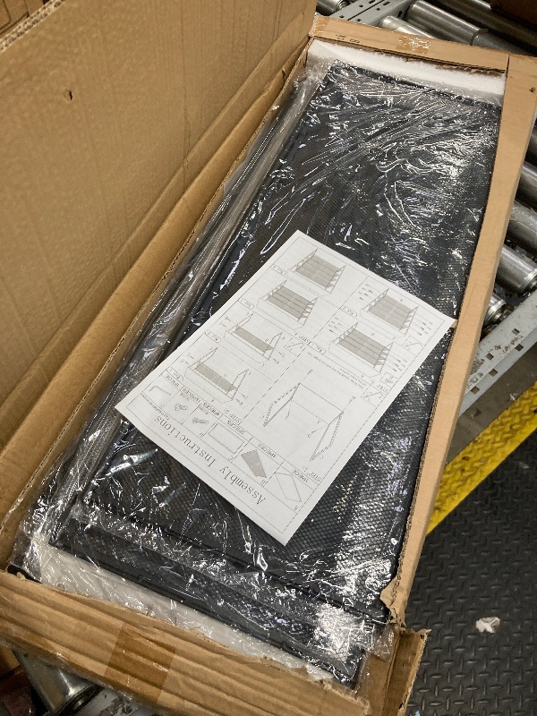 Photo 1 of ****ONLY REFERENCE***Luwesde 4-Tier Shoe Rack, Tilting Adjustable Freestanding Shoe Organizer, Wooden Top with 4 Metal Mesh Shelves, Shoe Rack for Front Door, Entryway, Hallway, Closet, Industrial (4-Tiers)