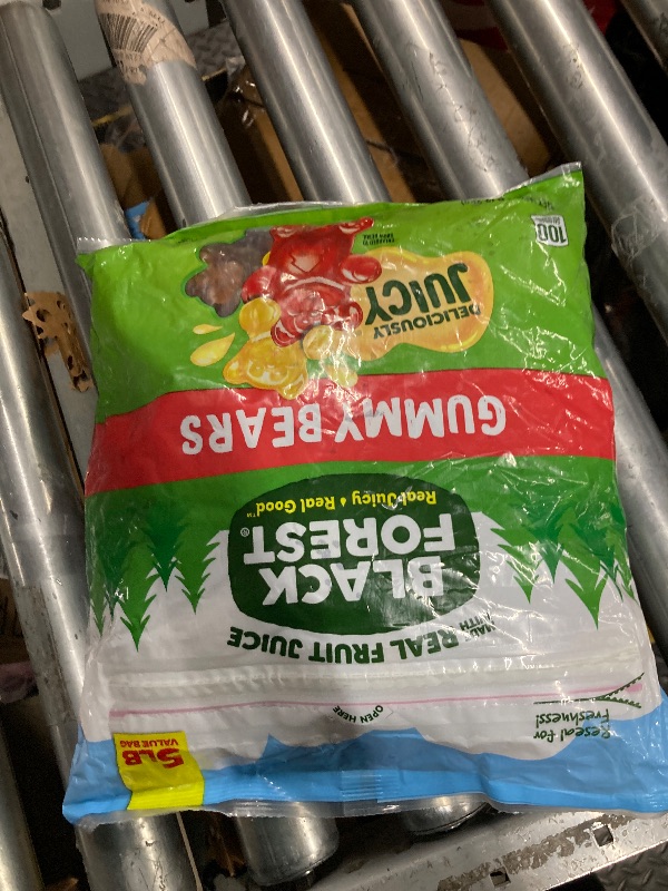 View 3 of ***01/31/2026***Black Forest Gummy Bears Candy, Made With Real Fruit Juice, Resealable 5-Pound Bulk Bag