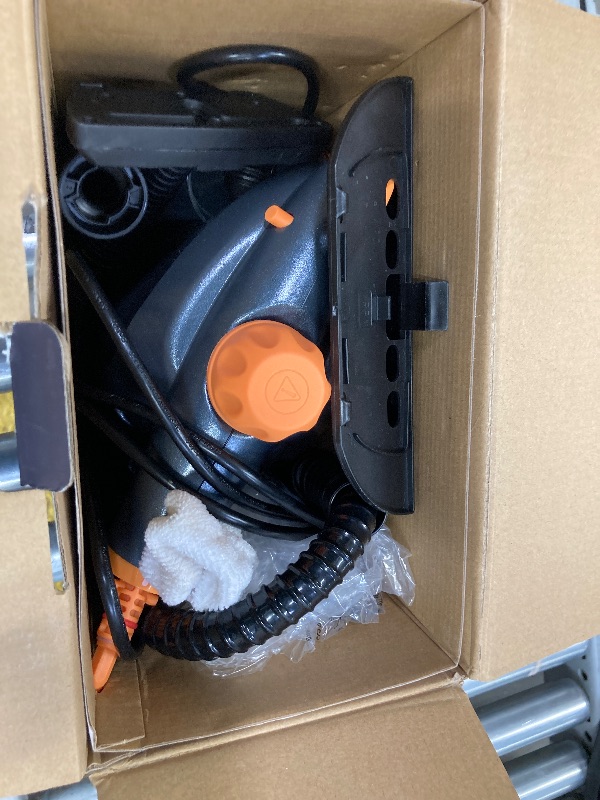 Photo 1 of 1250W Powerful Handheld Steam Cleaner with Detergent Container and Safety Lock, Multifunctional and Pressurized Hand Held Steamer for Kitchen, Bathroom, Windows and Floors, Steamer for Cleaning