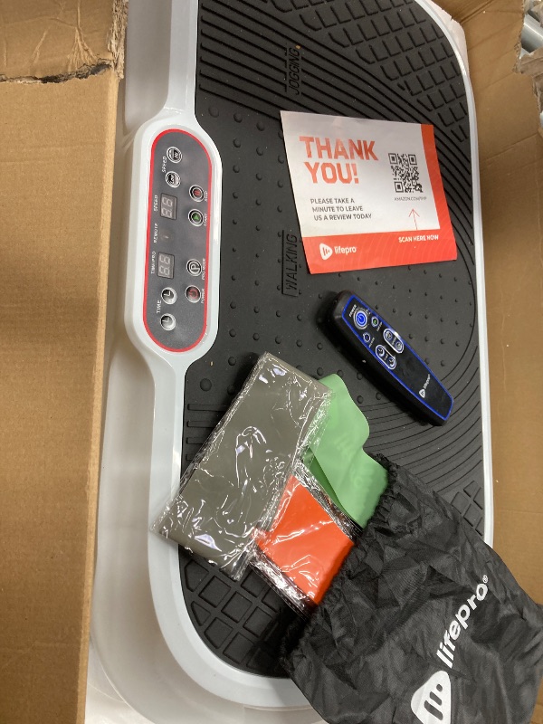 Photo 1 of ***PLUG IS MISSING***Lifepro Waver Vibration Plate Exercise Machine – High-Intensity Vibration for Muscle Activation, Full-Body Workout Vibrating Platform with Loop Bands, Fitness Equipment for Strength Toning & Fat Loss***PLUG IS MISSING***